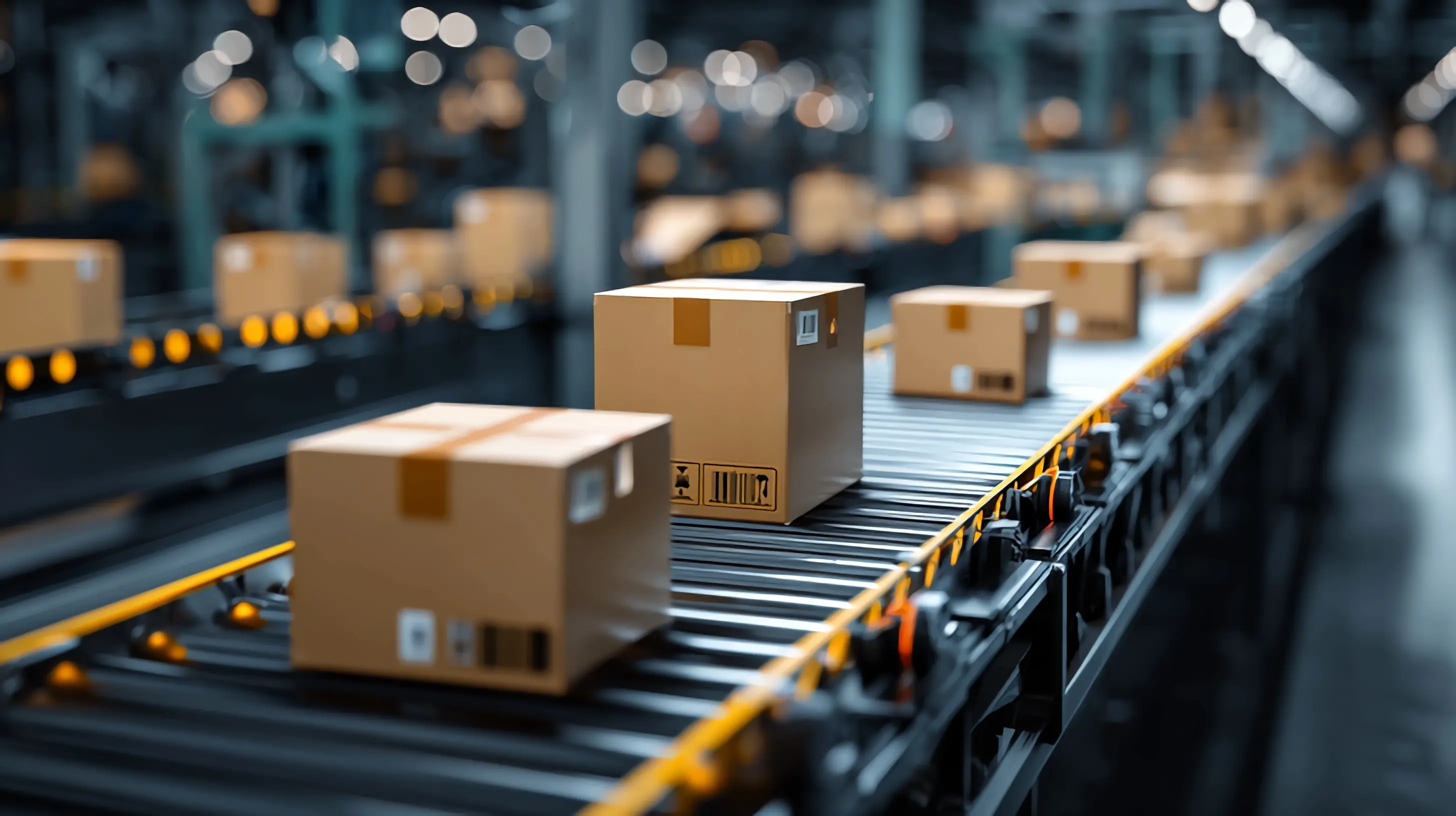 Warehouse team dispatching orders